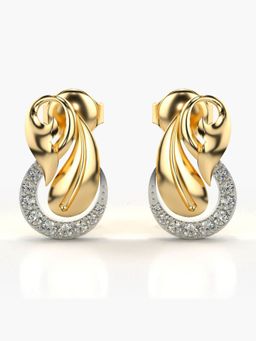 Valanova - Hallmarked 18K Gold and Certified Lab Grown Diamond 0.18Cts Gold Studs Earrings