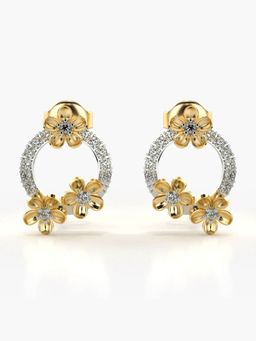 Valanova - Hallmarked 14K Gold and Certified Lab Grown Diamond 0.29Cts Gold Studs Earrings