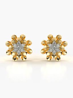 Valanova - Hallmarked 18K Gold and Certified Lab Grown Diamond 0.31Cts Gold Studs Earrings