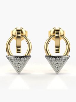 Valanova - Hallmarked 14K Gold and Certified Lab Grown Diamond 0.15Cts Gold Studs Earrings