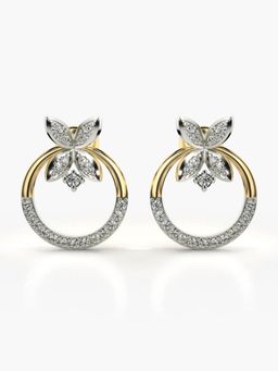 Valanova - Hallmarked 14K Gold and Certified Lab Grown Diamond 0.44Cts Gold Studs Earrings