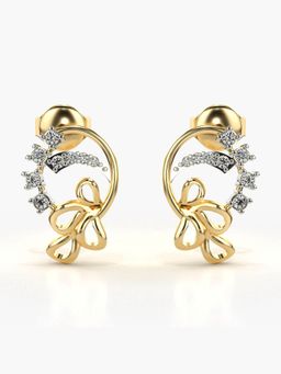 Valanova - Hallmarked 14K Gold and Certified Lab Grown Diamond 0.15Cts Gold Drop Earrings