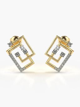 Valanova - Hallmarked 14K Gold and Certified Lab Grown Diamond 0.26Cts Gold Drop Earrings