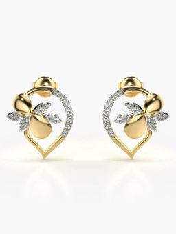Valanova - Hallmarked 14K Gold and Certified Lab Grown Diamond 0.34Cts Gold Drop Earrings