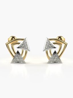 Valanova - Hallmarked 14K Gold and Certified Lab Grown Diamond 0.25Cts Gold Studs Earrings