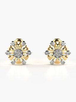 Valanova - Hallmarked 14K Gold and Certified Lab Grown Diamond 0.35Cts Gold Studs Earrings