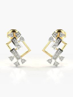 Valanova - Hallmarked 18K Gold and Certified Lab Grown Diamond 0.30Cts Gold Drop Earrings