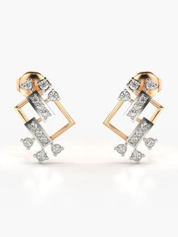 Valanova - Hallmarked 14K Gold and Certified Lab Grown Diamond 0.30Cts Rose Gold Drop Earrings