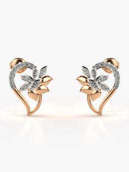 Valanova - Hallmarked 14K Gold and Certified Lab Grown Diamond 0.35Cts Rose Gold Drop Earrings