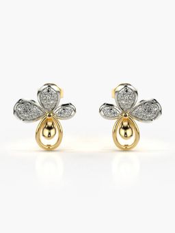 Valanova - Hallmarked 14K Gold and Certified Lab Grown Diamond 0.35Cts Gold Studs Earrings