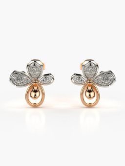 Valanova - Hallmarked 14K Gold and Certified Lab Grown Diamond 0.35Cts Rose Gold Studs Earrings