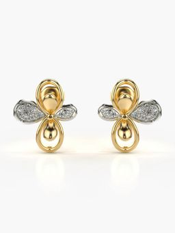 Valanova - Hallmarked 14K Gold and Certified Lab Grown Diamond 0.21Cts Gold Studs Earrings