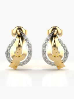 Valanova - Hallmarked 14K Gold and Certified Lab Grown Diamond 0.28Cts Gold Studs Earrings