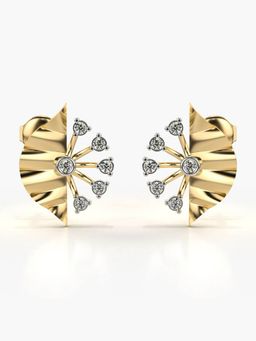 Valanova - Hallmarked 14K Gold and Certified Lab Grown Diamond 0.23Cts Gold Studs Earrings