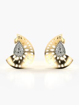 Valanova - Hallmarked 14K Gold and Certified Lab Grown Diamond 0.24Cts Gold Studs Earrings