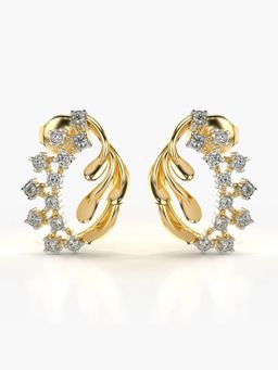 Valanova - Hallmarked 14K Gold and Certified Lab Grown Diamond 0.29Cts Gold Studs Earrings