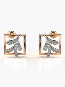 Valanova - Hallmarked 14K Gold and Certified Lab Grown Diamond 0.28Cts Rose Gold Studs Earrings
