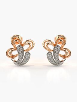 Valanova - Hallmarked 14K Gold and Certified Lab Grown Diamond 0.29Cts Rose Gold Studs Earrings