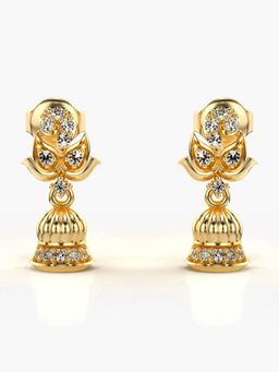 Valanova - Hallmarked 14K Gold and Certified Lab Grown Diamond 0.25Cts Gold Drop Earrings