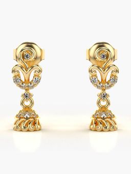 Valanova - Hallmarked 14K Gold and Certified Lab Grown Diamond 0.20Cts Gold Drop Earrings