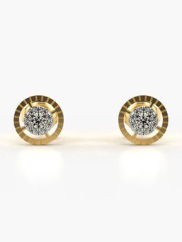Valanova - Hallmarked 18K Gold and Certified Lab Grown Diamond 0.23Cts Gold Studs Earrings