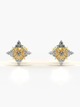 Valanova - Hallmarked 18K Gold and Certified Lab Grown Diamond 0.17Cts Gold Studs Earrings