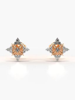 Valanova - Hallmarked 14K Gold and Certified Lab Grown Diamond 0.17Cts Rose Gold Studs Earrings