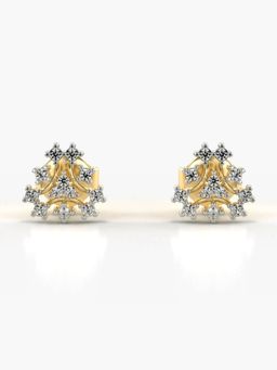 Valanova - Hallmarked 14K Gold and Certified Lab Grown Diamond 0.15Cts Gold Studs Earrings