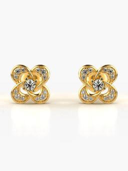 Valanova - Hallmarked 14K Gold and Certified Lab Grown Diamond 0.23Cts Gold Studs Earrings