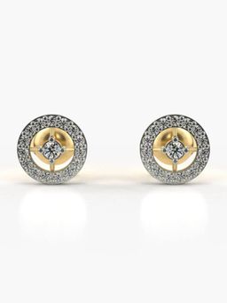 Valanova - Hallmarked 18K Gold and Certified Lab Grown Diamond 0.29Cts Gold Studs Earrings
