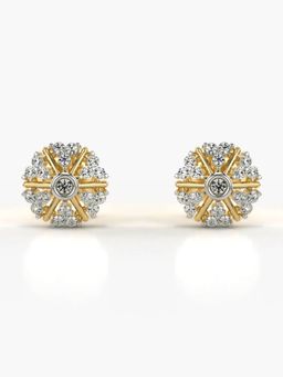 Valanova - Hallmarked 14K Gold and Certified Lab Grown Diamond 0.26Cts Gold Studs Earrings