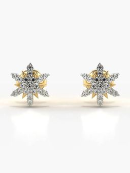 Valanova - Hallmarked 14K Gold and Certified Lab Grown Diamond 0.25Cts Gold Studs Earrings