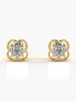 Valanova - Hallmarked 14K Gold and Certified Lab Grown Diamond 0.14Cts Gold Studs Earrings