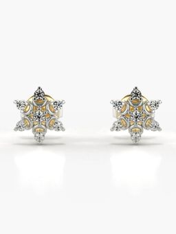 Valanova - Hallmarked 14K Gold and Certified Lab Grown Diamond 0.14Cts Gold Studs Earrings