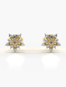 Valanova - Hallmarked 14K Gold and Certified Lab Grown Diamond 0.17Cts Gold Studs Earrings