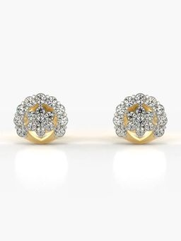 Valanova - Hallmarked 14K Gold and Certified Lab Grown Diamond 0.33Cts Gold Studs Earrings