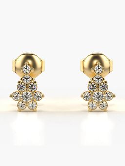 Valanova - Hallmarked 18K Gold and Certified Lab Grown Diamond 0.30Cts Gold Drop Earrings