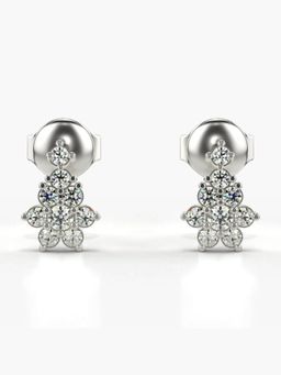 Valanova - Hallmarked 14K Gold and Certified Lab Grown Diamond 0.30Cts Silver Drop Earrings