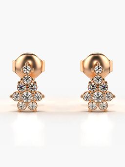 Valanova - Hallmarked 14K Gold and Certified Lab Grown Diamond 0.30Cts Rose Gold Drop Earrings