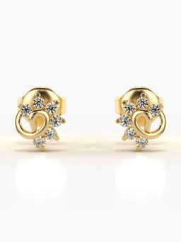 Valanova - Hallmarked 14K Gold and Certified Lab Grown Diamond 0.17Cts Gold Studs Earrings