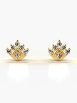 Valanova - Hallmarked 14K Gold and Certified Lab Grown Diamond 0.23Cts Gold Studs Earrings