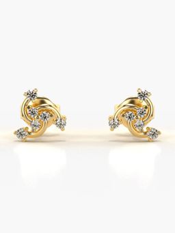 Valanova - Hallmarked 14K Gold and Certified Lab Grown Diamond 0.20Cts Gold Studs Earrings