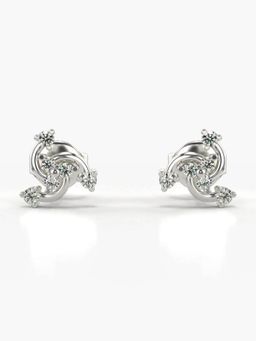 Valanova - Hallmarked 14K Gold and Certified Lab Grown Diamond 0.20Cts Silver Studs Earrings