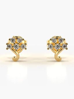 Valanova - Hallmarked 14K Gold and Certified Lab Grown Diamond 0.20Cts Gold Studs Earrings