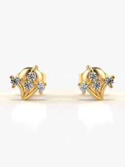 Valanova - Hallmarked 14K Gold and Certified Lab Grown Diamond 0.18Cts Gold Studs Earrings