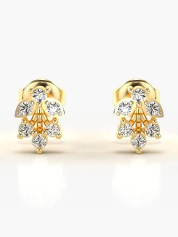 Valanova - Hallmarked 14K Gold and Certified Lab Grown Diamond 0.26Cts Gold Studs Earrings