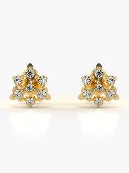 Valanova - Hallmarked 14K Gold and Certified Lab Grown Diamond 0.40Cts Gold Studs Earrings