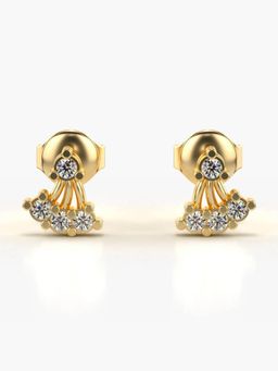 Valanova - Hallmarked 18K Gold and Certified Lab Grown Diamond 0.18Cts Gold Studs Earrings