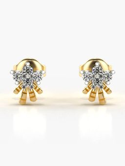 Valanova - Hallmarked 14K Gold and Certified Lab Grown Diamond 0.24Cts Gold Studs Earrings