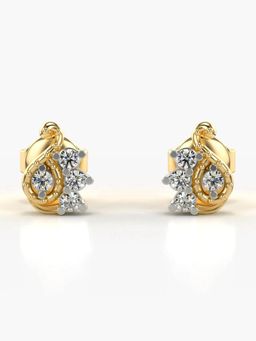 Valanova - Hallmarked 18K Gold and Certified Lab Grown Diamond 0.18Cts Gold Studs Earrings